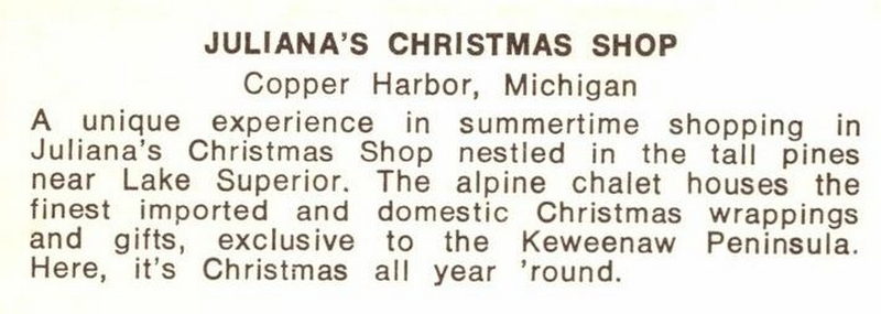 Julianas Christmas Shop - Vintage Postcard